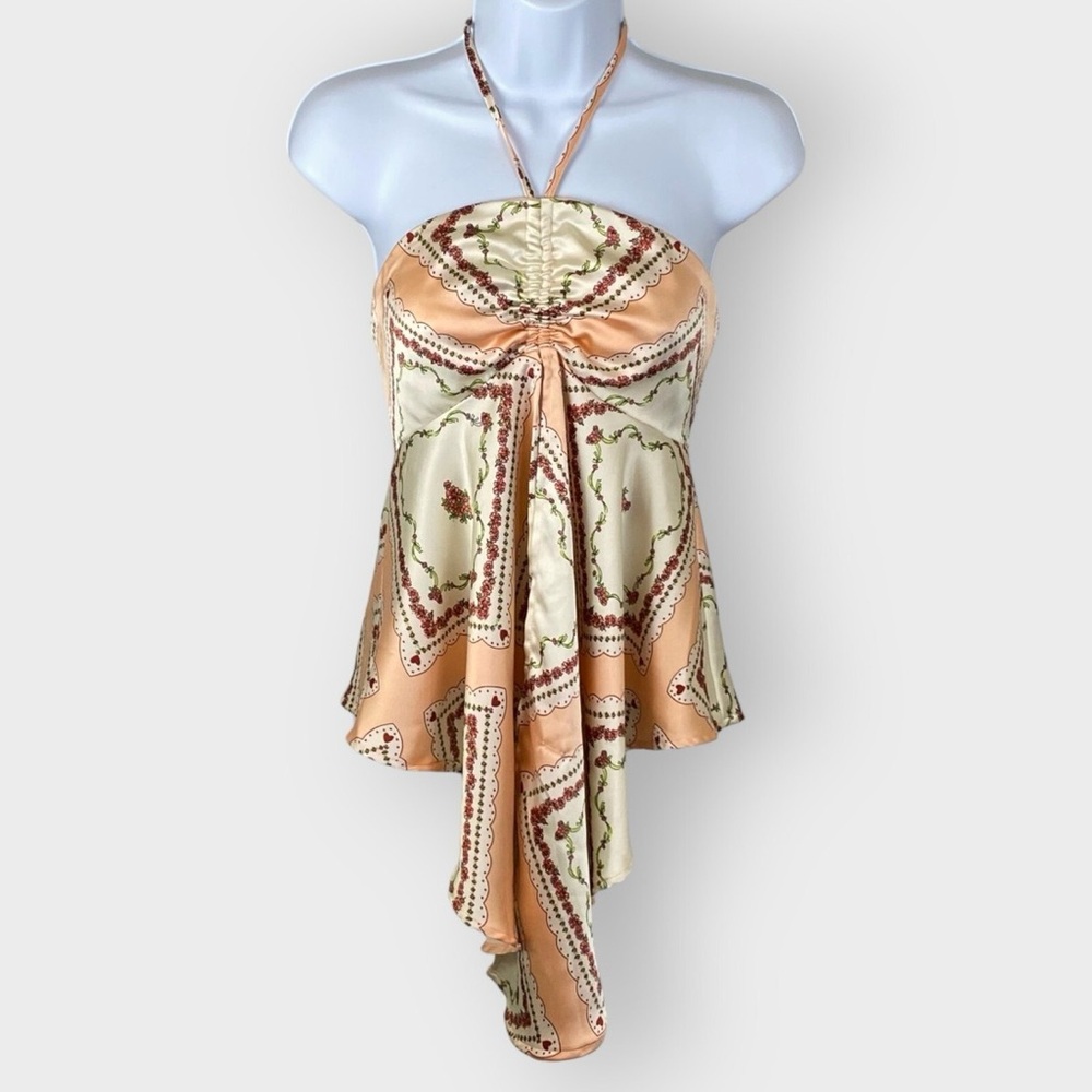 Forever 21 Bohemian Halter Top with Asymmetrical Hem